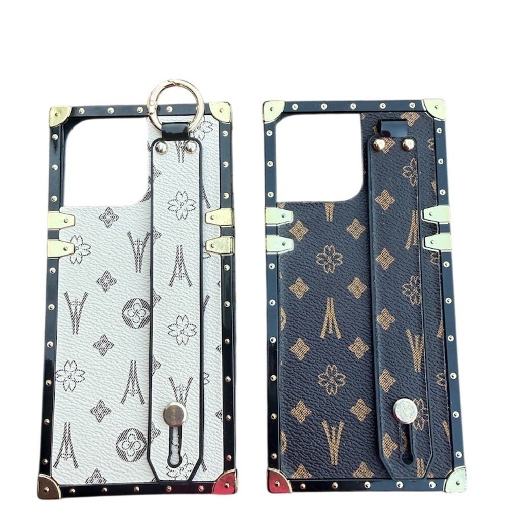 Designer Trunk Frame Designer Style Case w/ Wrist Strap iPhone 16 Pro